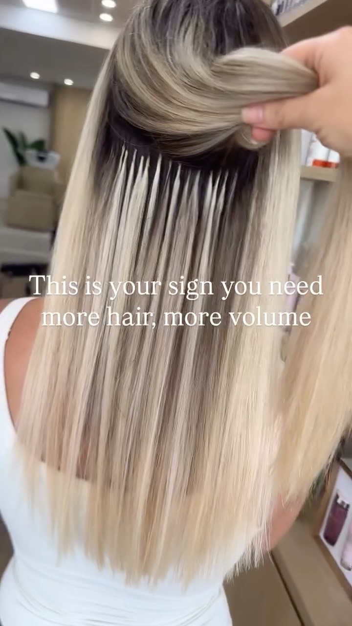 Our most requested hair extension method - Keratin Bonds ❤️ 

Why? 
💛The most seamless looking method due to the customisation with colour choice and blending
💛The most low maintenance hair extension method available 
💛 Suitable for ALL hair types